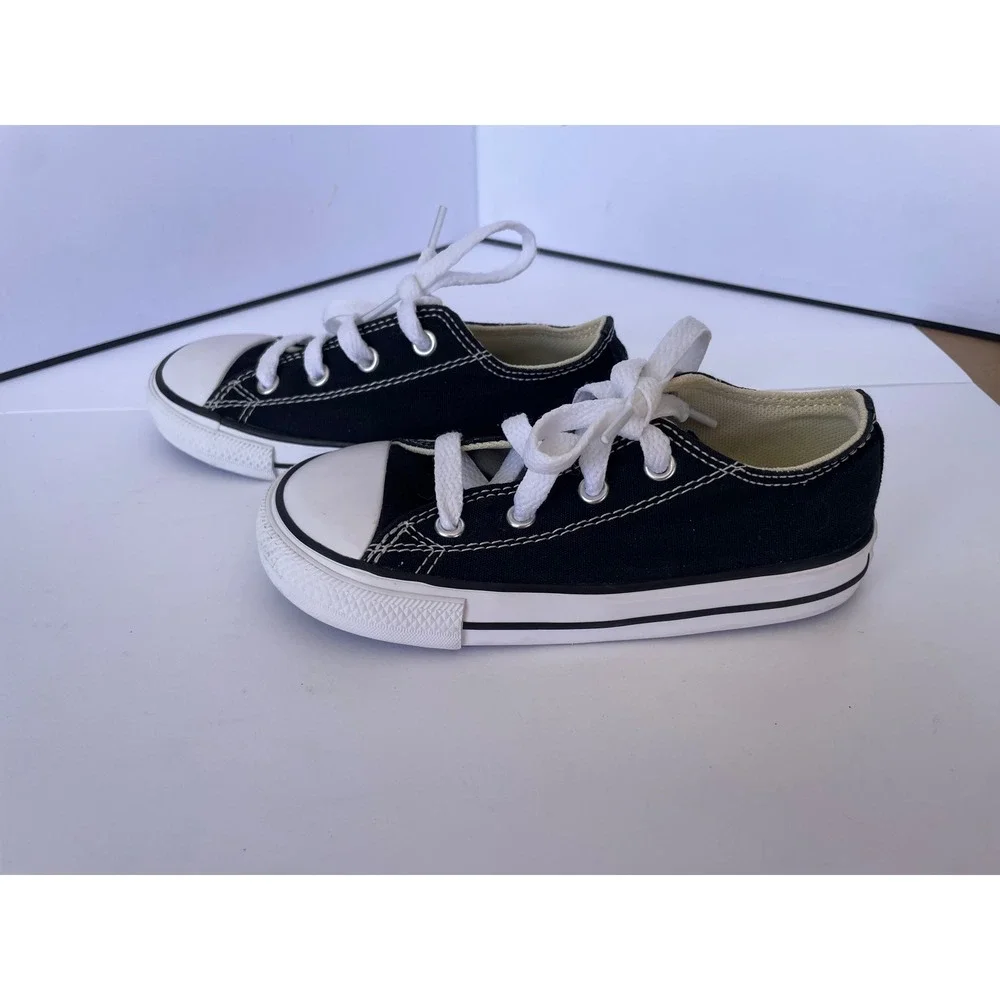Converse Chuck Taylor All Star Toddler 9 Black Excellent Low Top Sneakers
